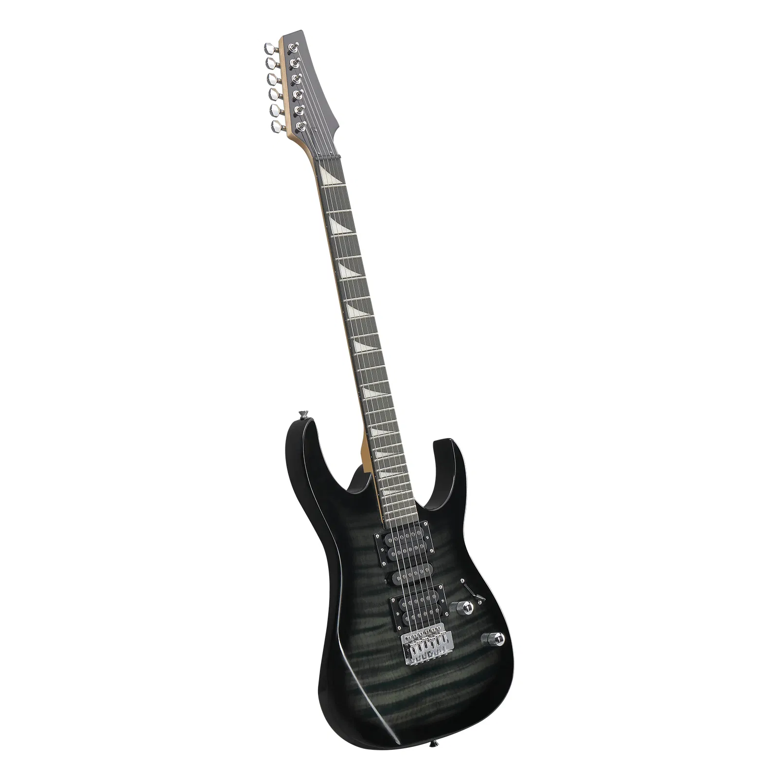 170 Model 39in Electric Guitar HSH Pickups Black complete starter kit suit for Hard Tiger-striped Black photo 6