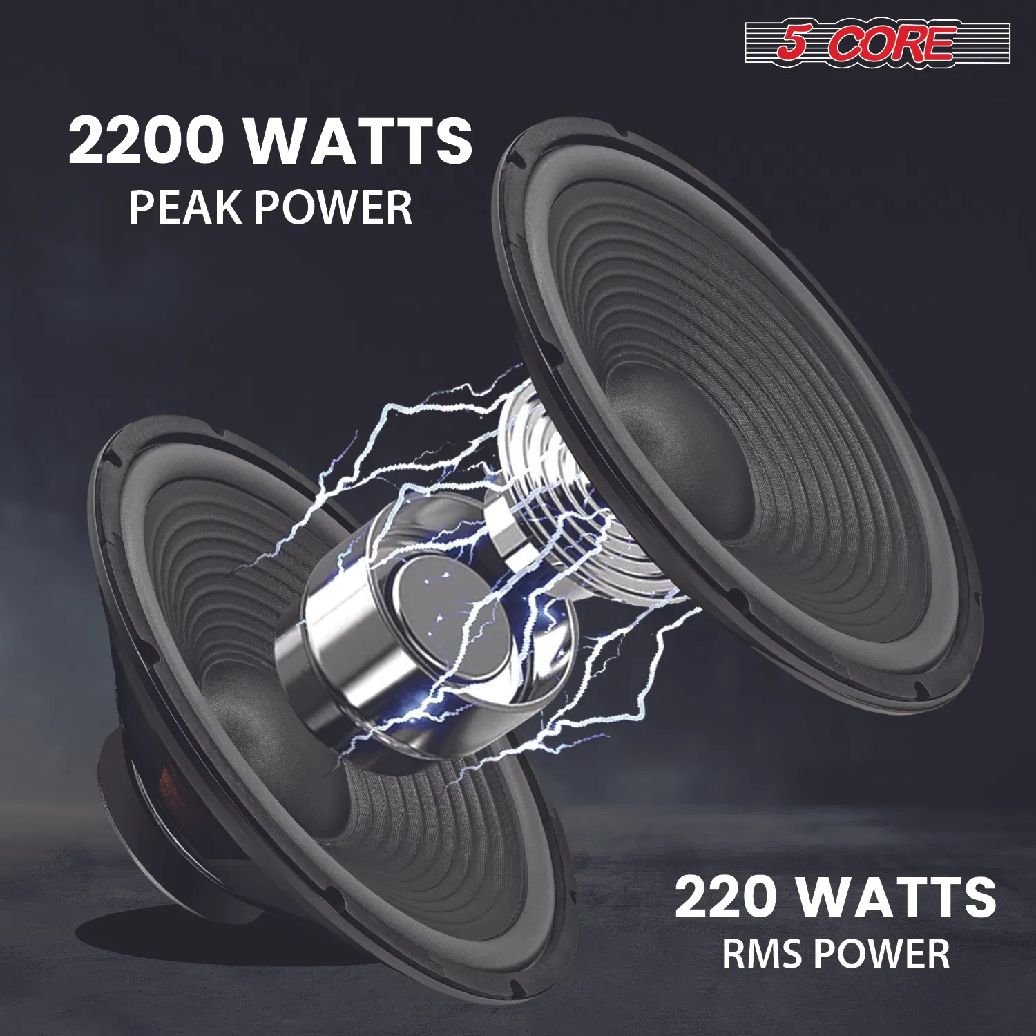 5 Core 15 Inch Car Subwoofer 4 Ohm Audio Speaker Replacement Woofer Driver Pair photo 4
