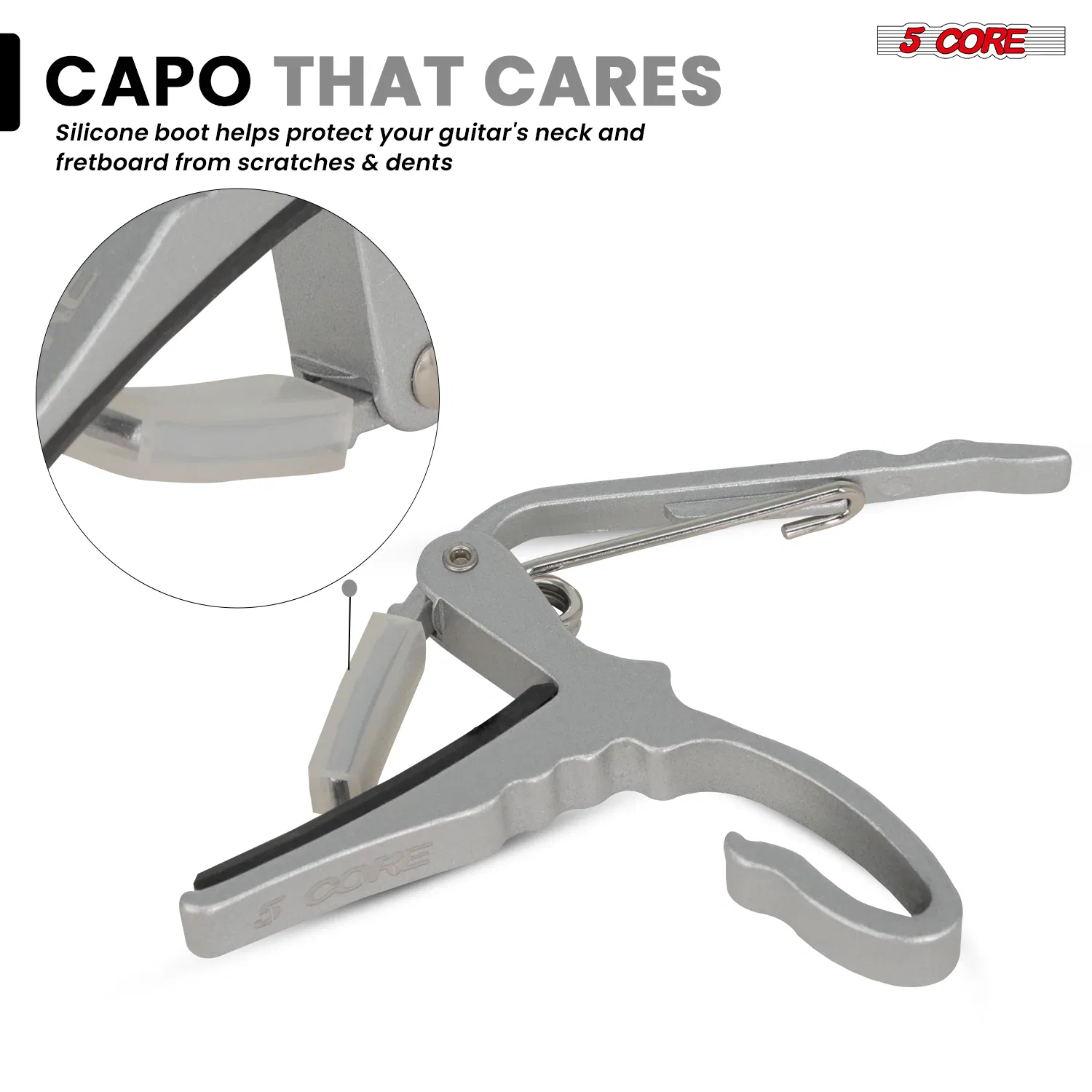 5 Core Guitar Capo Quick Change Acoustic Electric String Clip Banjo Mandolin Or Ukulele photo 4
