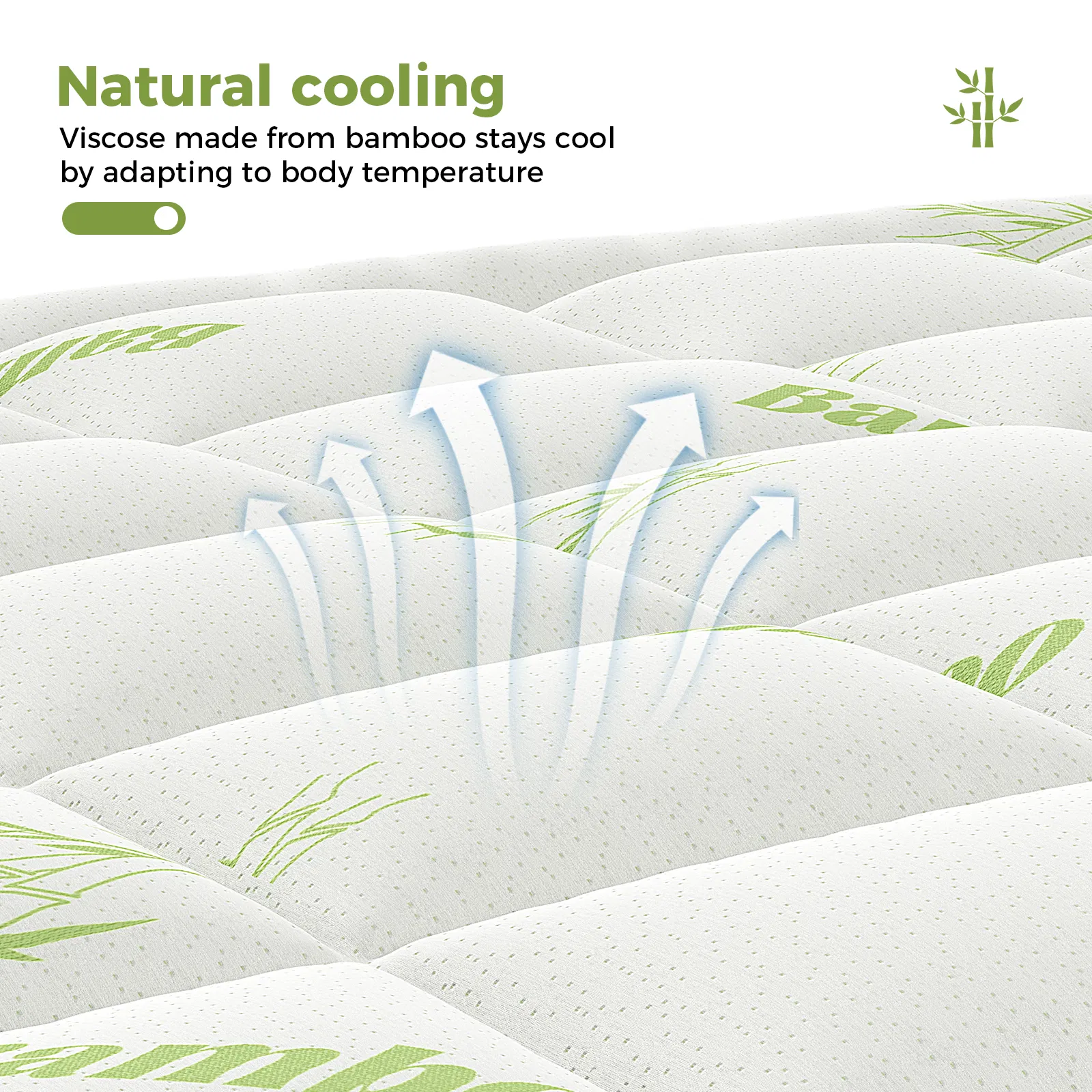 Mattress Protector, Thickened Mattress Pad with Bamboo Fiber Viscose Filling photo 2