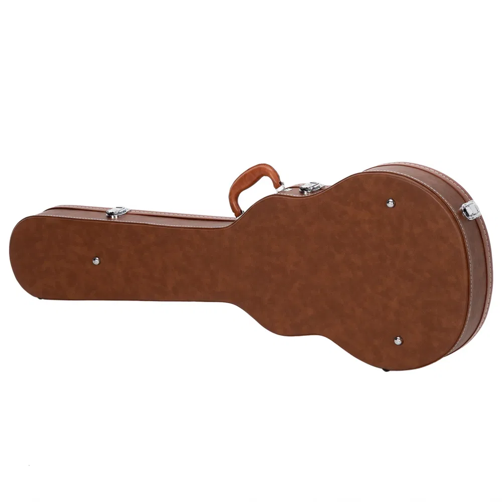 [Replace 13657298] Hard-Shell Electric Guitar Case for GLP Style Electric Guitar Bulge Surface Brown photo 4