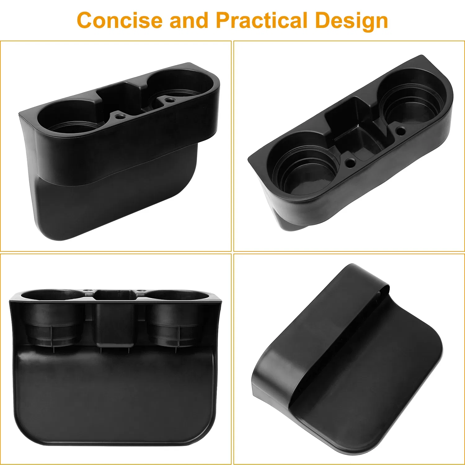 Car Seam Cup Holder Seat Gap Wedge Drink Storage Organizer Console Side Pocket Mount Stand photo 2