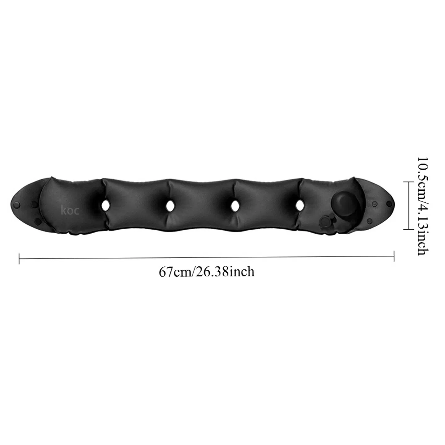 Inflatable neck pillow, adjustable in softness, made of skin-friendly material, providing extremely comfortable neck protection during travel. photo 6