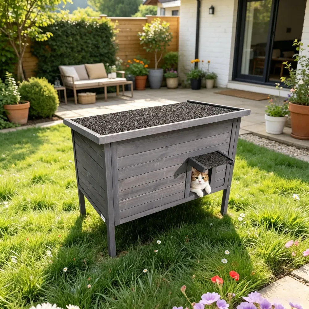 Insulated Cat House for Outdoor photo 4