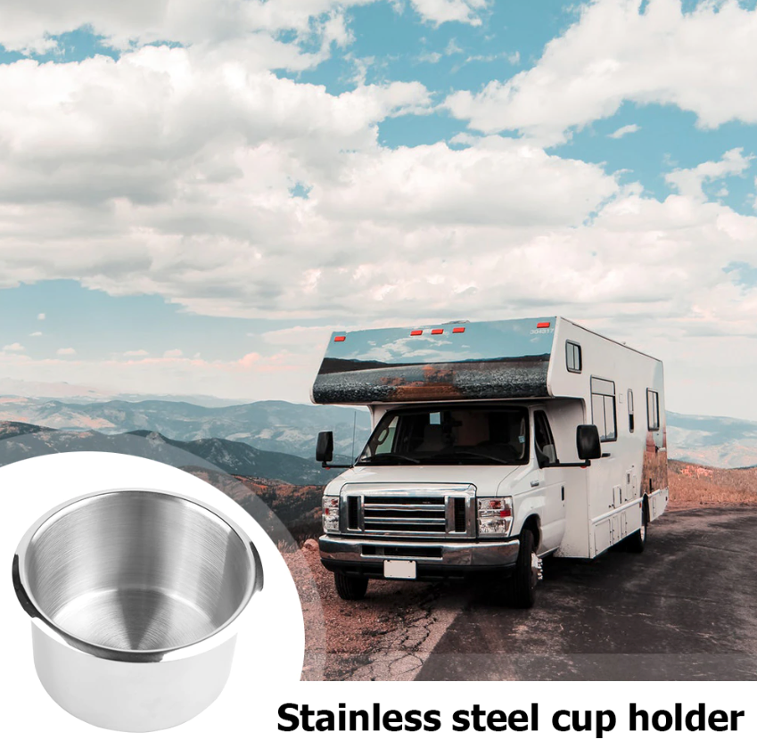 Universal Stainless Steel Cup Drink Holders for Car Boat Truck Marine Camper RV photo 2