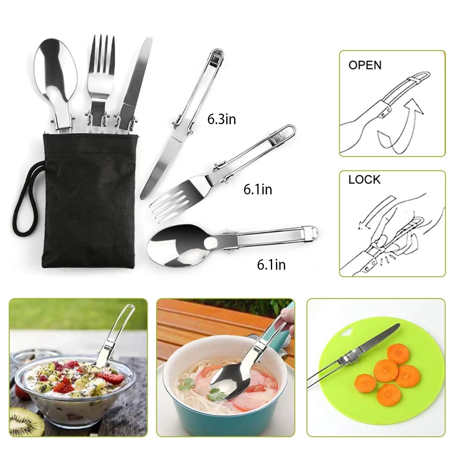 12Pcs Camping Cookware Set Camping Stove Aluminum Pot Pans Kit for Hiking Picnic Outdoor with Cup Fork Spoon Knife photo 8