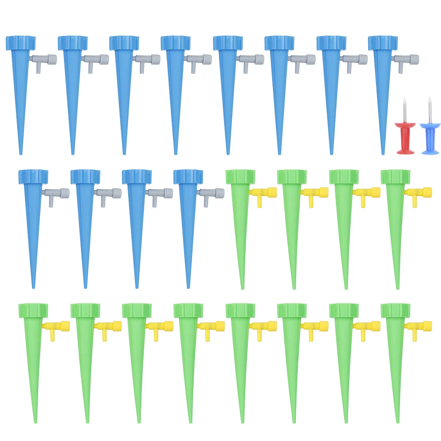 24Pcs Plant Watering Spikes Self Watering Devices Automatic Plant Waterer with Slow Release Control Valve For Outdoor Indoor Plant photo 1