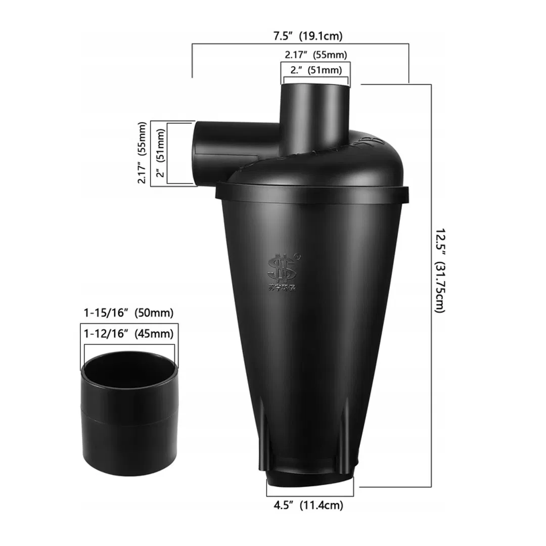DN50 Cyclone Dust Collector Separator for Shop Vac Woodworking Dust Extractor Accessories Powder Filter for Vacuums Efficient Separation photo 4