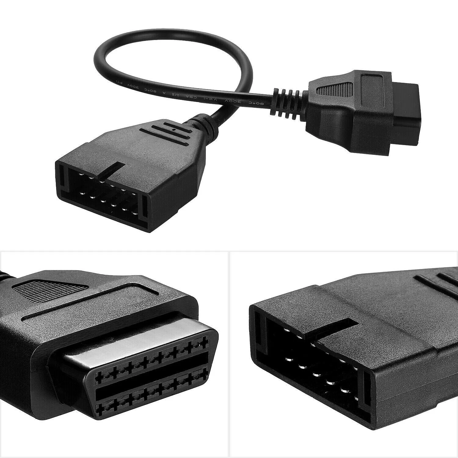 12 Pin OBD1 To 16 Pin OBD2 Convertor Adapter Cable For GM Diagnostic Scanner US photo 7
