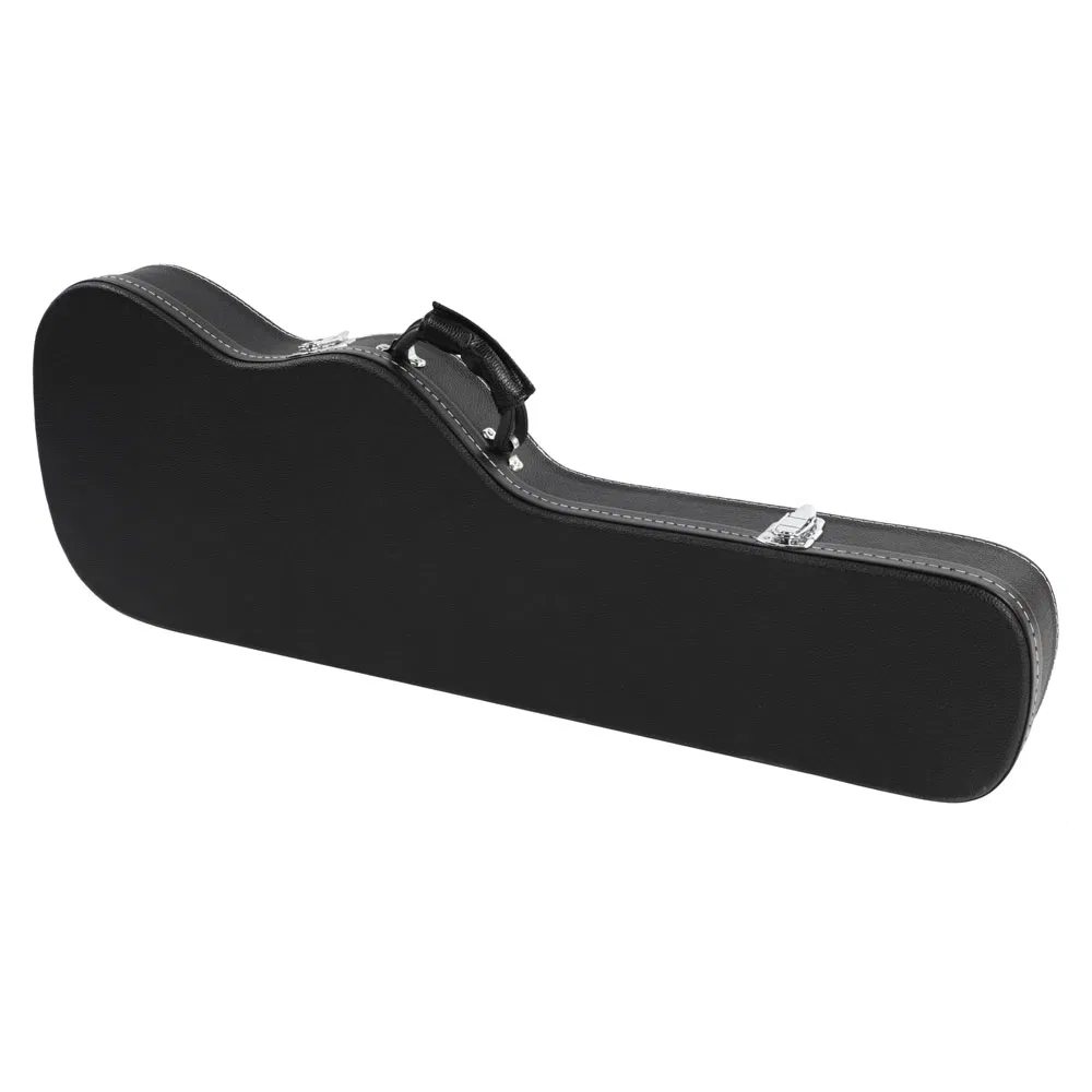 [Replace 2484535]ST High Grade Electric Guitar Hard Case Microgroove Flat Surface Straight Flange Black photo 8