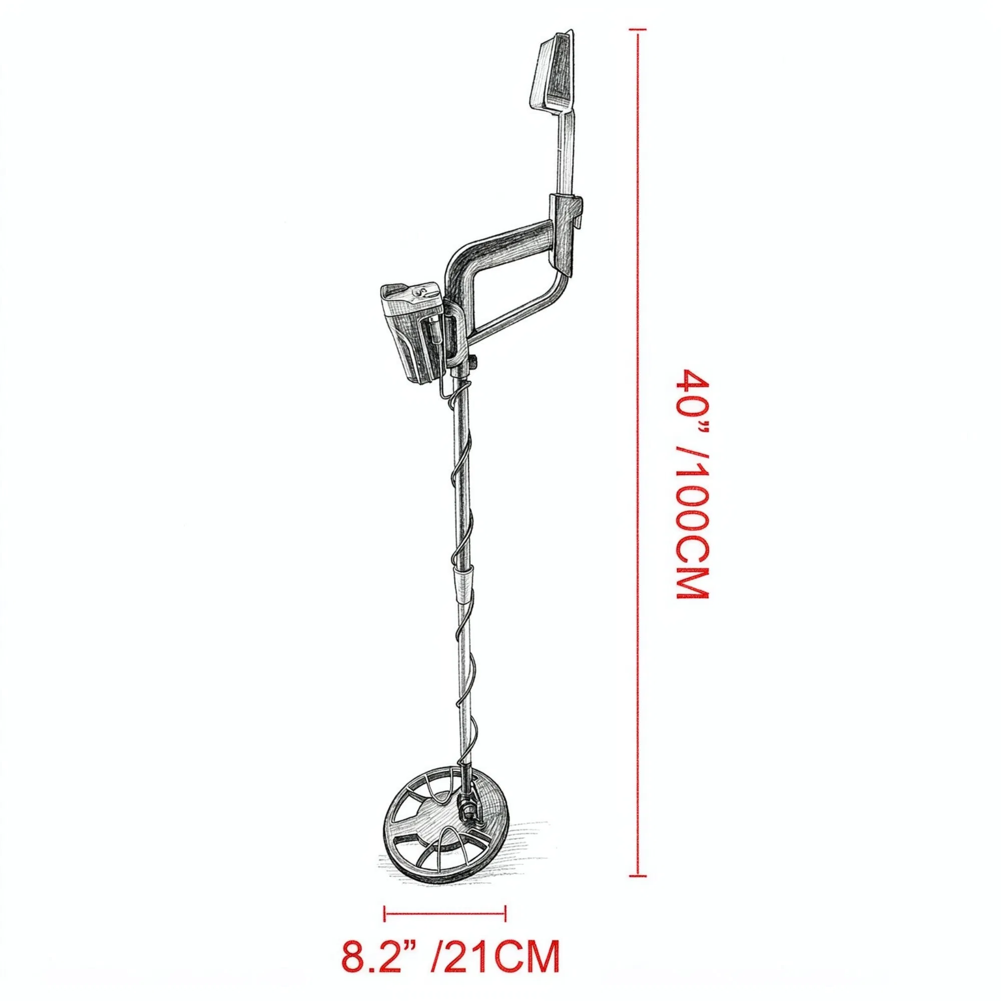 Waterproof Metal Detector with LCD Display, High Accuracy Disc Mode for Underground & Shallow Water, with Headphone, for Adults & Kids photo 2