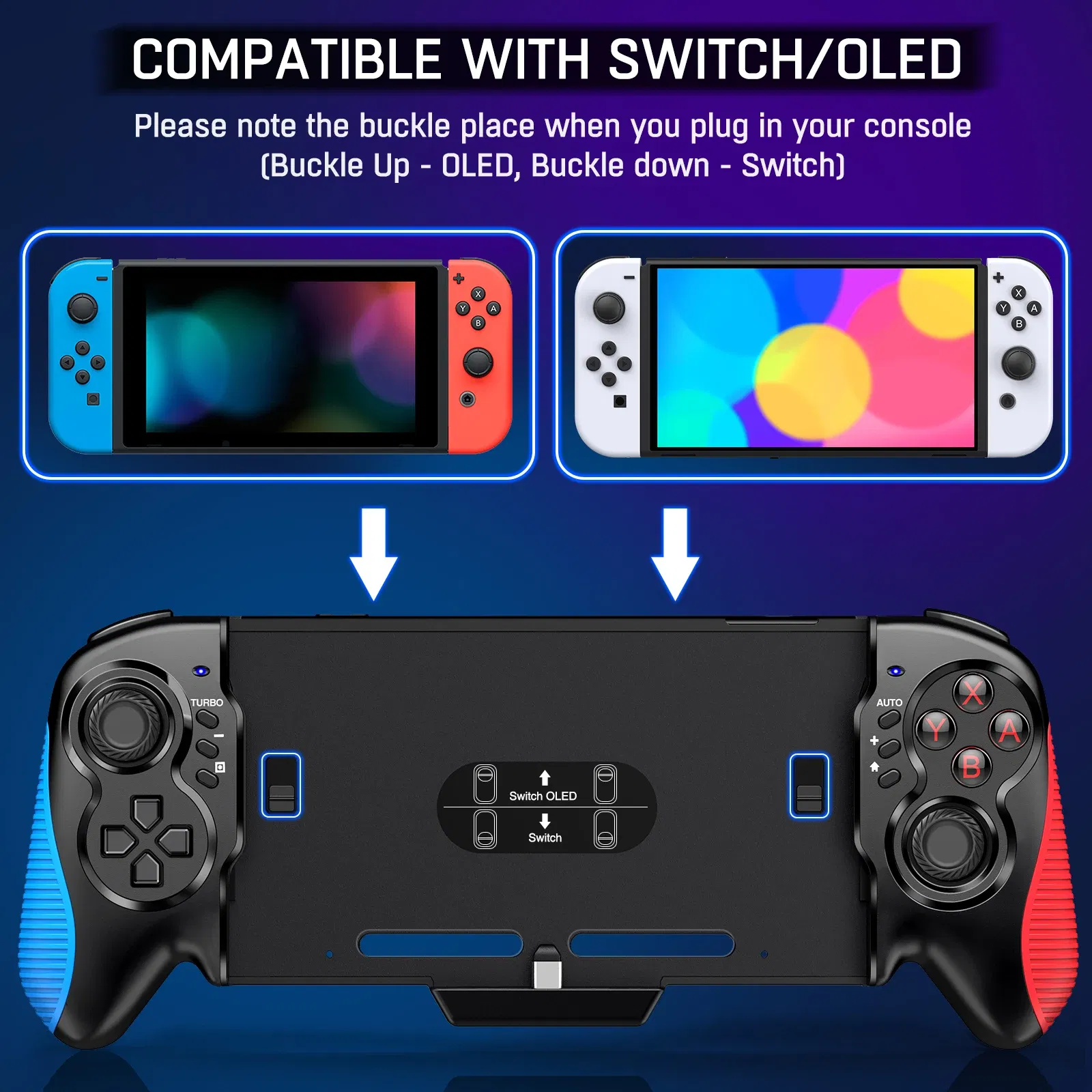 Dual Vibration Handheld Controller Grip Gamepad For Nintendo Switch Joy-Con Game photo 5