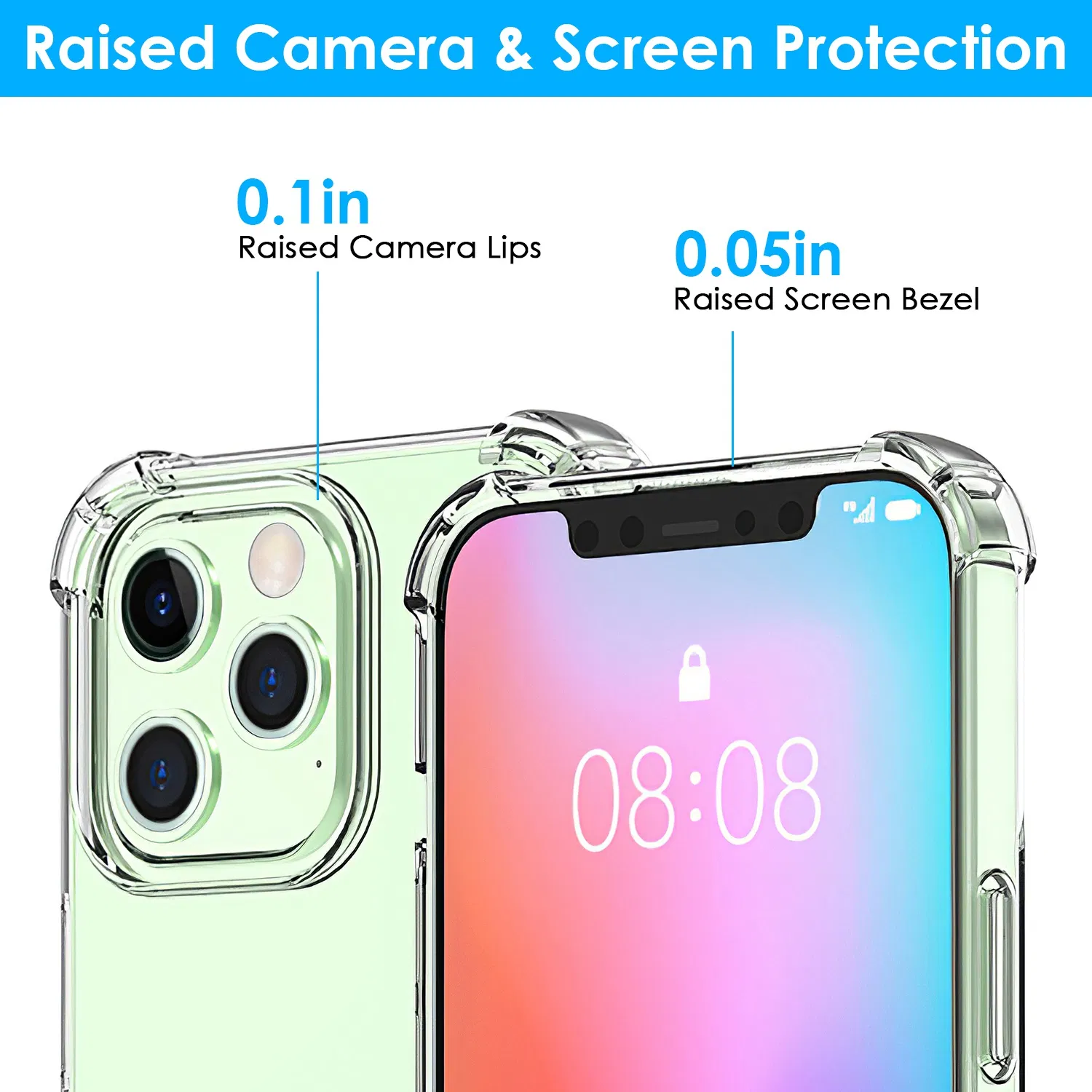 Shockproof Clear Phone Case Soft TPU Transparent Phone Cover Anti-Shock Ultra-Thin Phone Case Cover photo 3
