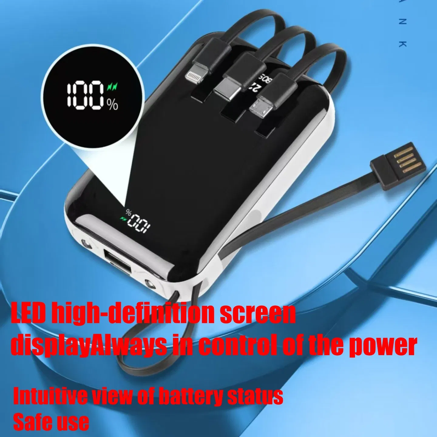 All-in-one charging companion, power bank. Suitable for multiple scenarios. Portable with multiple capacities, fast charging, wireless charging options. Strong safety protection, compatible. Essential photo 4