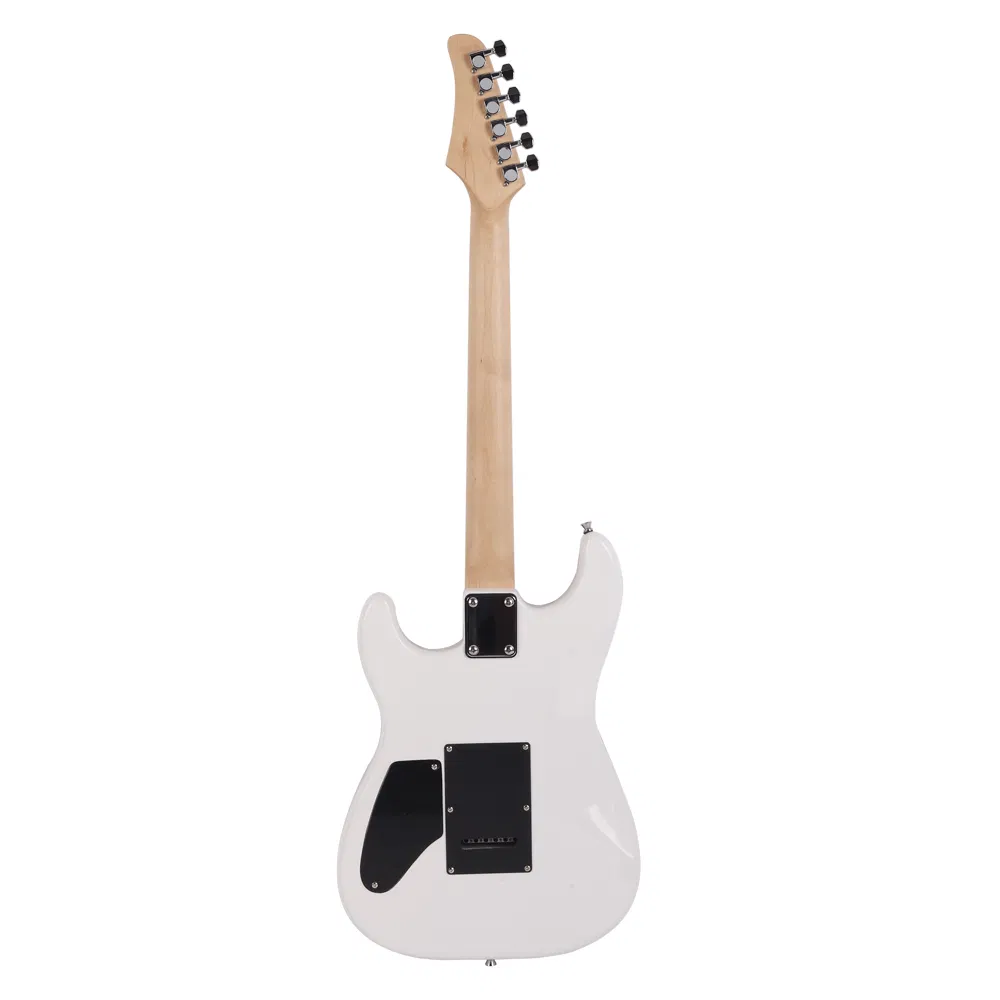 Lightning Style Electric Guitar with Power Cord/Strap/Bag/Plectrums Black & White photo 4