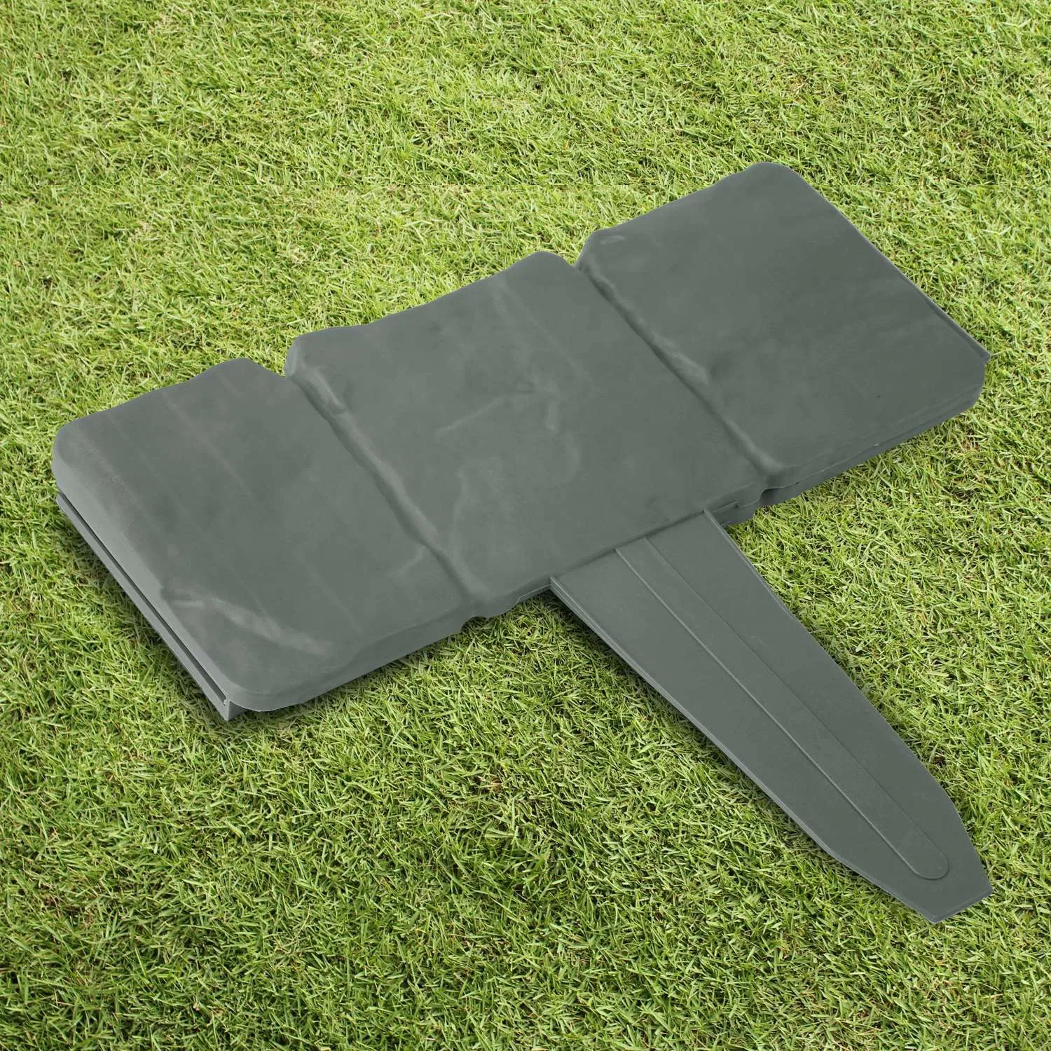 20 PCS Cobbled Stone Effect Plastic Garden Lawn Border Edging photo 6