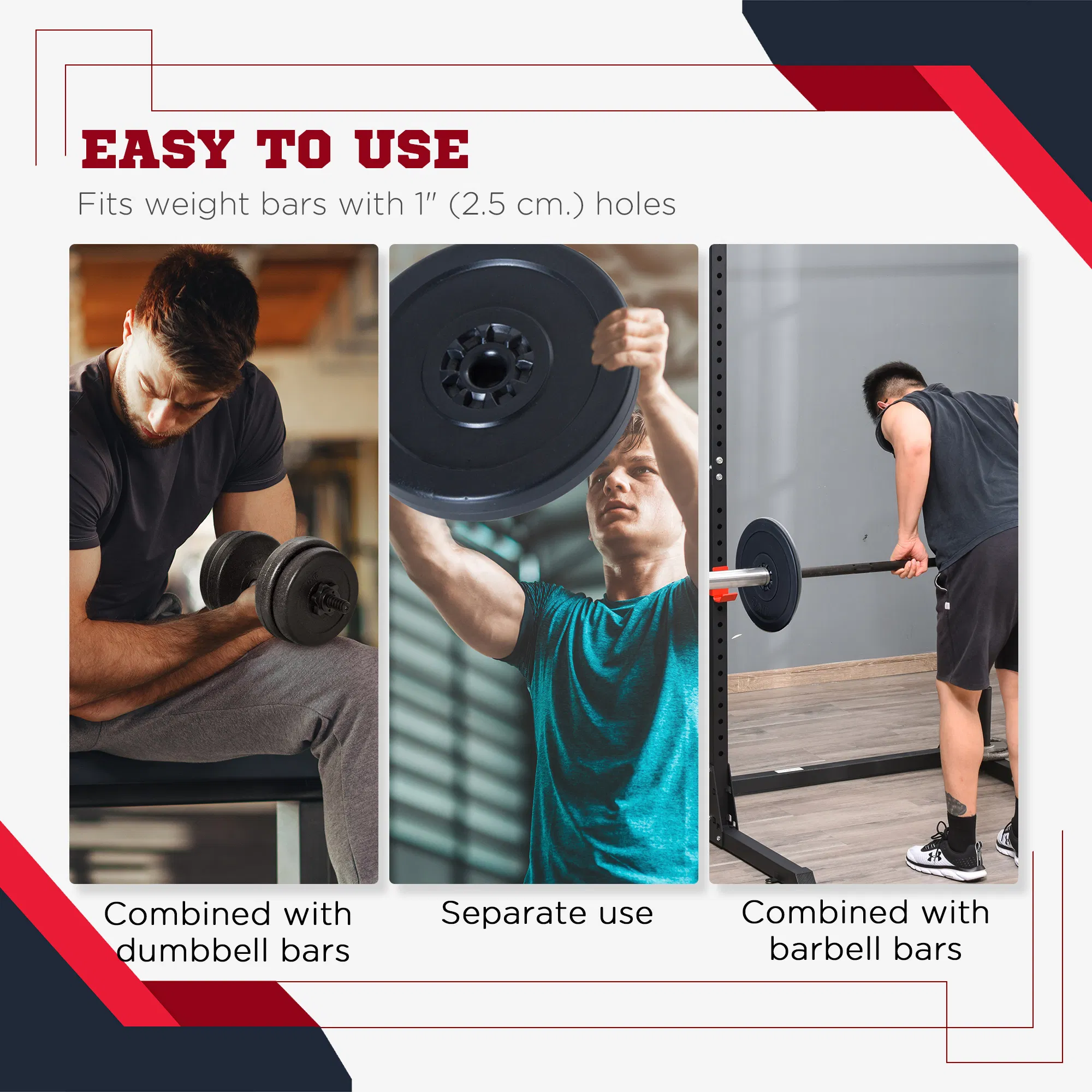 4 Piece dumbbell Weight Plates Set 2 x 11lbs and 2 x 22lbs Black (Weights Only) photo 2