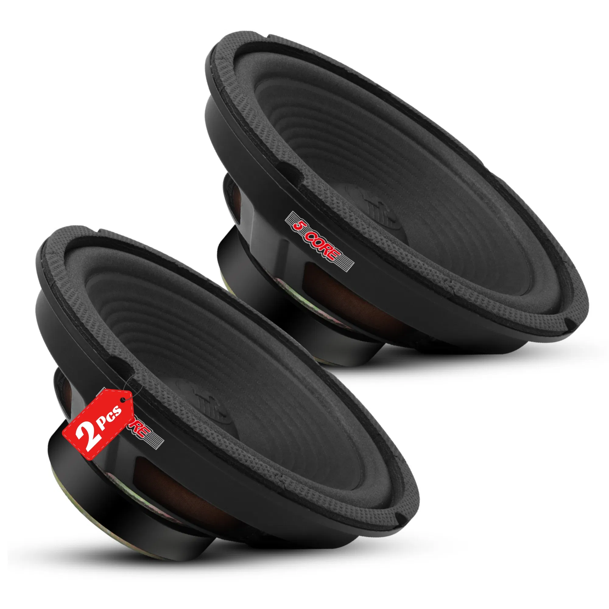 5 Core 8 Inch Car Subwoofer Speaker 4 Ohm Woofer Replacement Driver PAIR photo 1