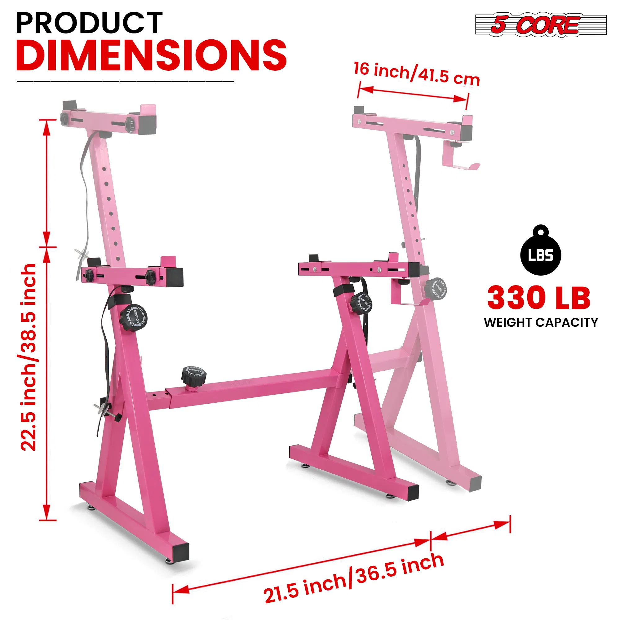 5 CORE Keyboard Stand Riser Z Style Height Width Adjustable Portable Heavy Duty Music Stands Holder for Kids and Adults Fits 54 to 88 Key Electric Pianos photo 3