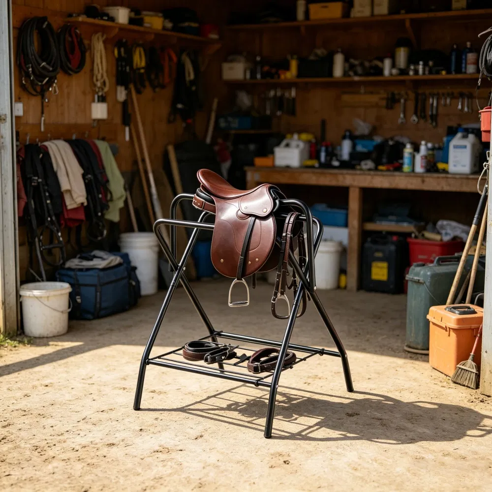 Folding Saddle Rack with Foldable for Garage photo 5