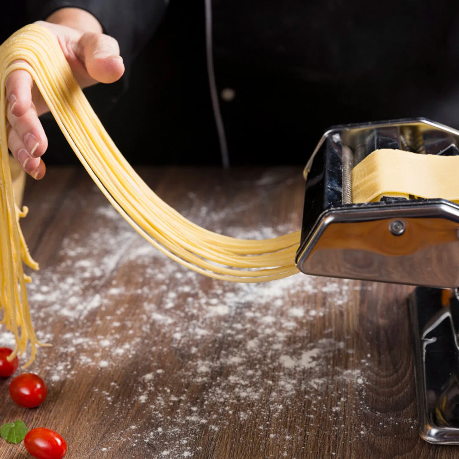 Pasta Maker Roller Machine Fettuccine Noodle Maker 9 Thickness Settings Stainless Steel photo 3