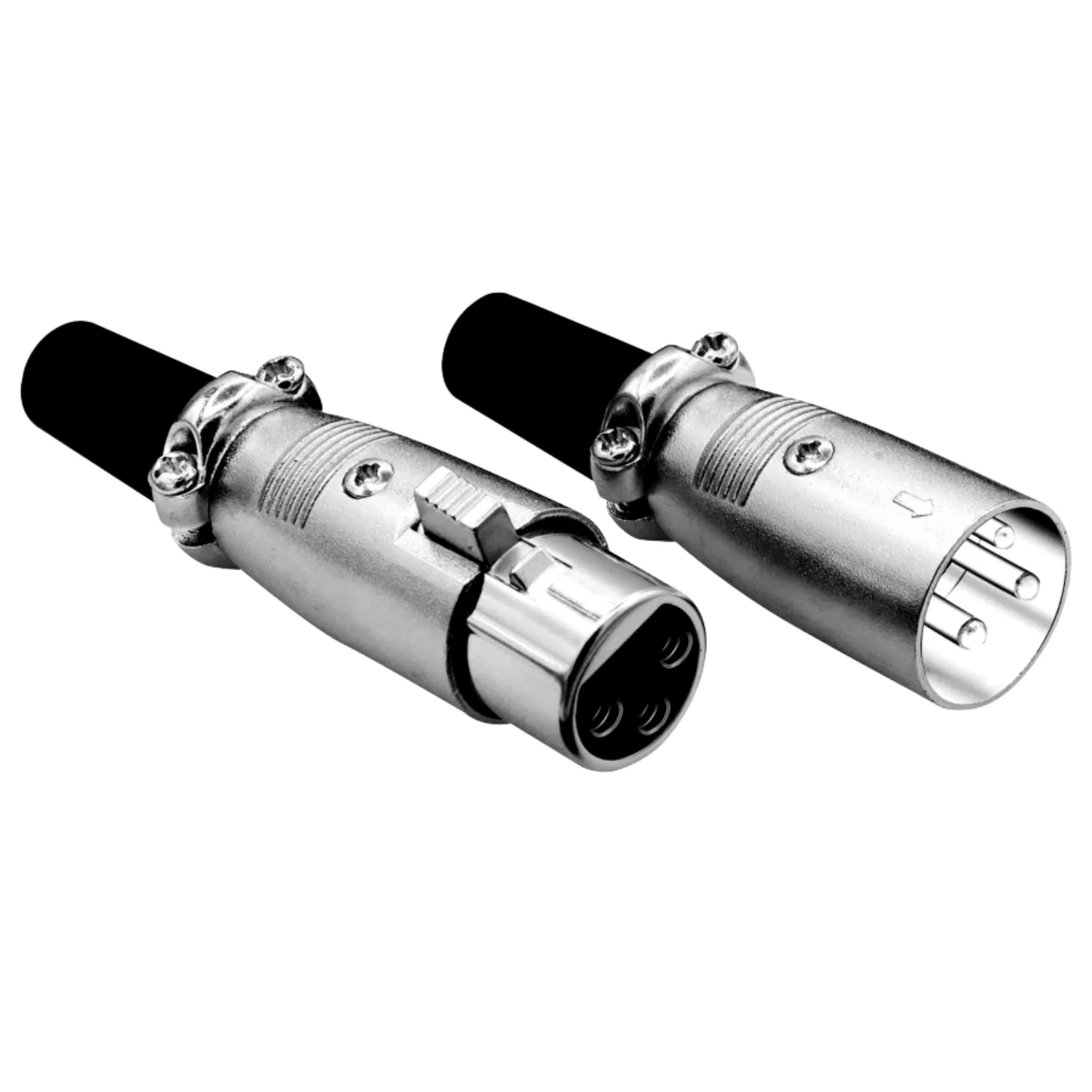 5Core XLR Connector Male Female to 1/4 Audio Jack 3 Pin Secure Mic Plug w Locking Ends photo 1