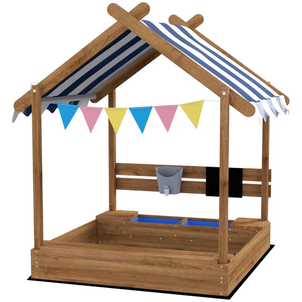Wooden Sandbox, for 3-7 Years Old Kids ( Amazon Shipping)(Prohibited by WalMart) photo 3