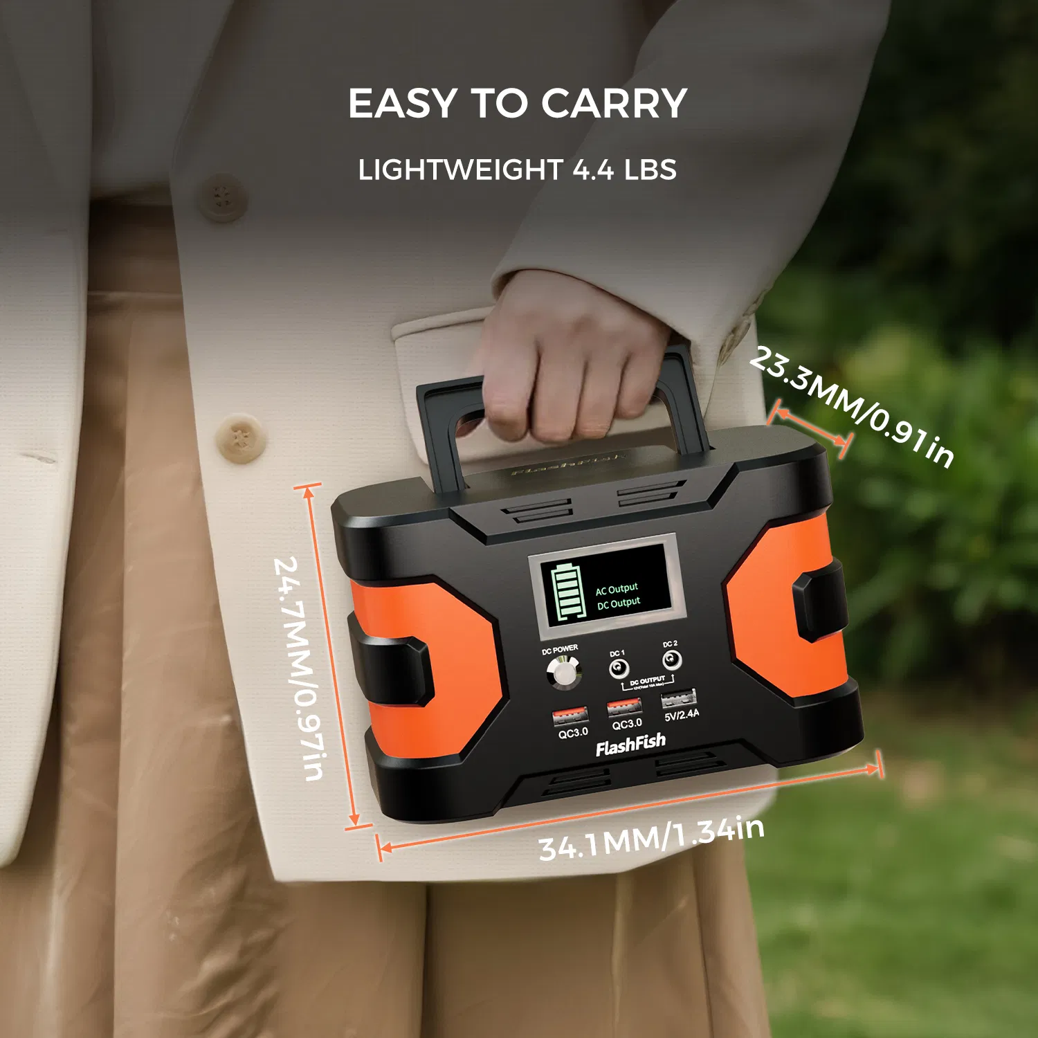 150W Portable Power Station&60W Solar Panel;  FlashFish 45000mAh Solar Generator with 60W 18V ETFE Portable Solar Panel;  Flashfish Foldable Solar Charger photo 7