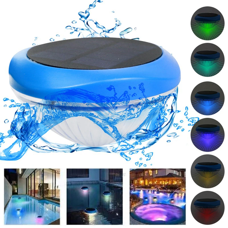 Solar LED RGB Light Outdoor Garden Pond Swimming Pool Floating Waterproof Lamps photo 4