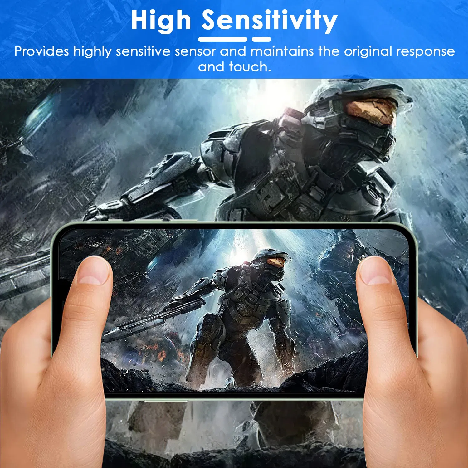 2Pcs HD Clear Screen Protectors Tempered Glass Film Full Coverage Screen Protector photo 2