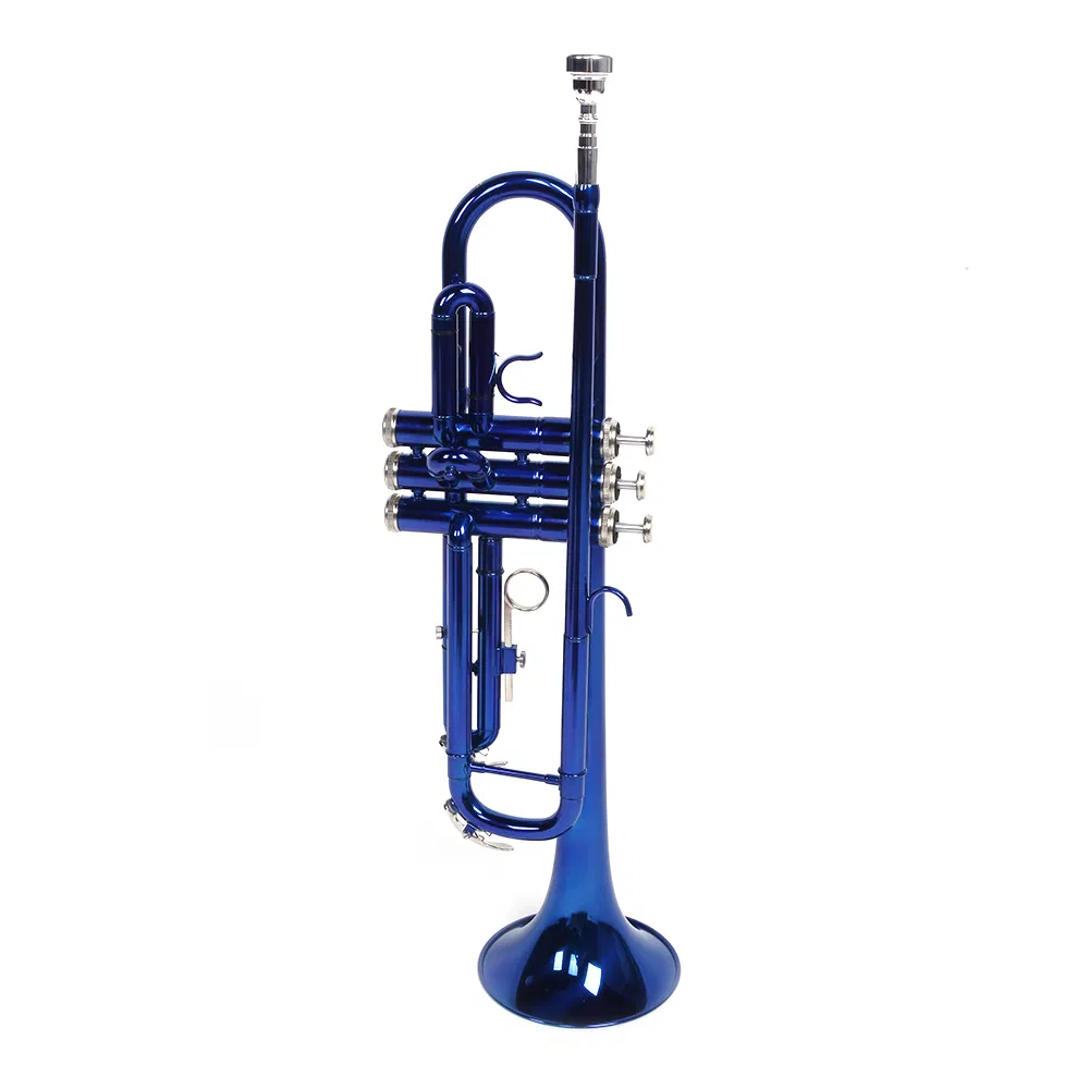 Brass B Flat Trumpet Gloves Set Blue photo 7
