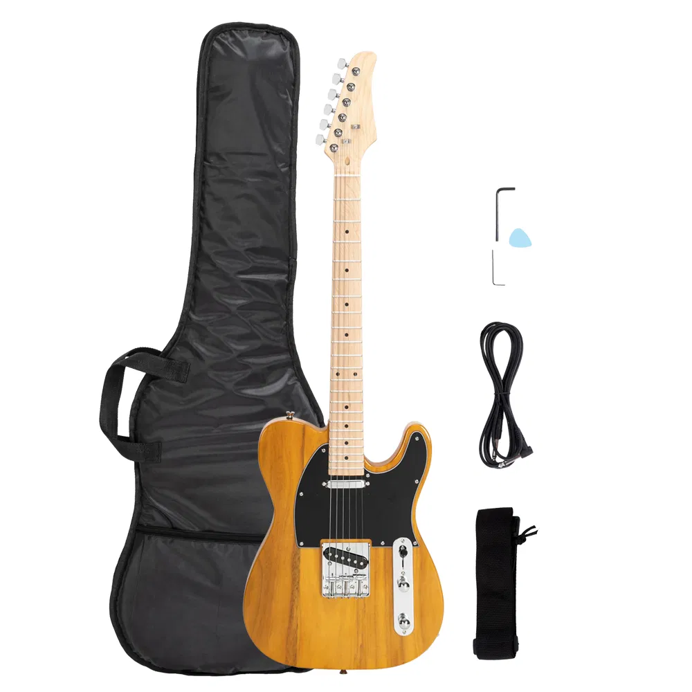 Maple Fingerboard GTL Electric Guitar SS Pickup Transparent Yellow photo 1