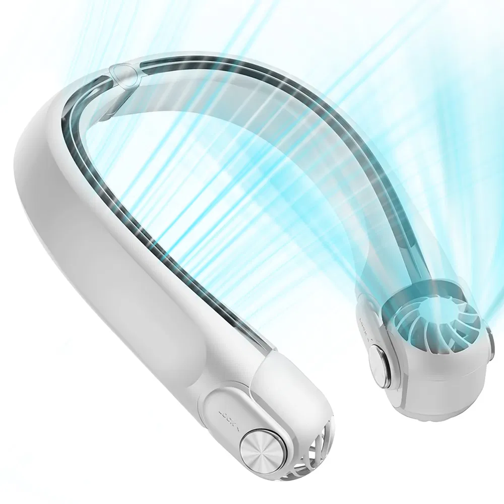 Portable Neck Fan Hands-free Cooling Neck Fan with 3 Speeds 360ºAir Flow Adjustable Neck Width for Home Office Travel Dormitory photo 5