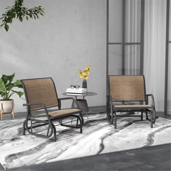 2PCS Outdoor Glider Chair(Swiship-Ship)(Prohibited by WalMart) photo 4