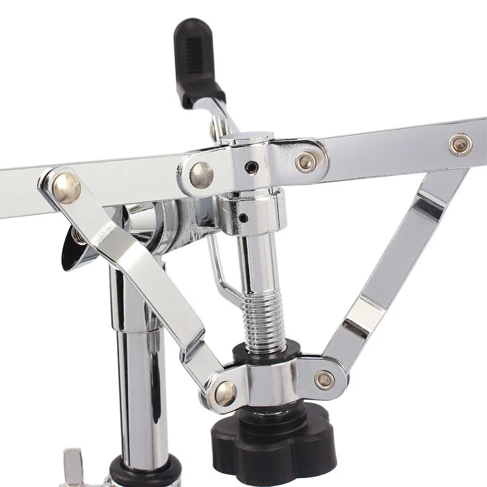 Chrome Plated Dumb Snare Drum Stand Tripod Silver photo 2