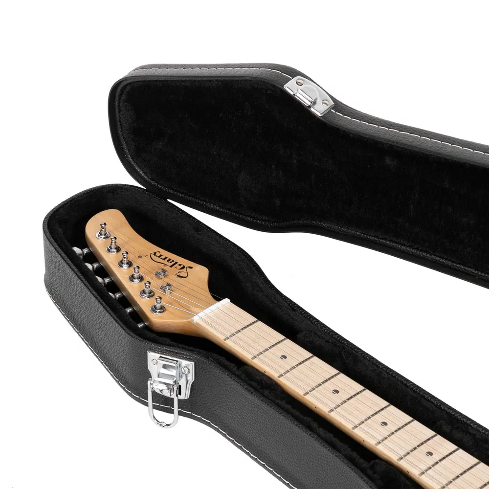 [Replace 13924990 Don't sell on Amazon]Hard-Shell Electric Guitar Case Flat Surface Black suit for GST, GTL photo 4
