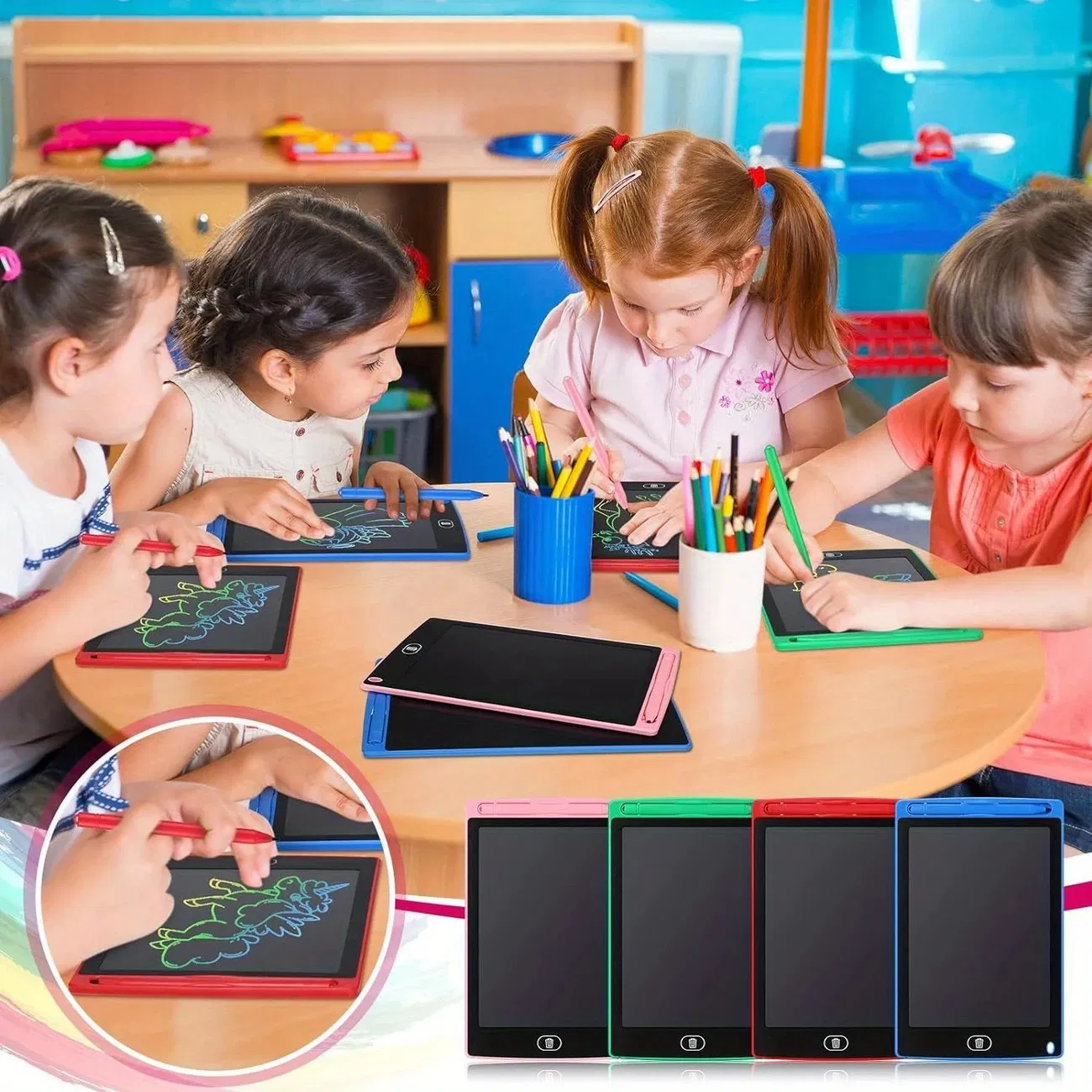 8.5 inch color LCD graffiti board, LCD handwriting board, children's art board that can be erased, electronic drawing board, reusable and erasable writing surface, perfect gift for children photo 2
