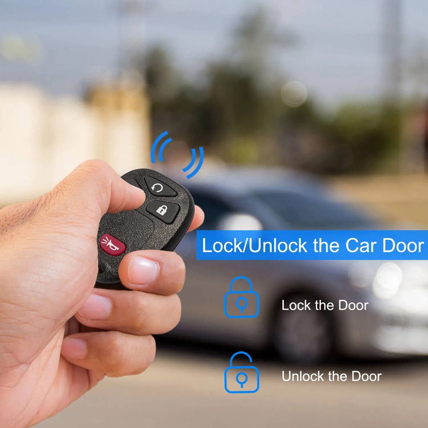 2 Keyless Entry Car Key Remote Key Fob Case Button Pad Replacement for OUC60270 photo 5