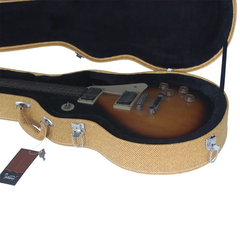 [Replace 27413300] Hard-Shell Electric Guitar Case for GLP Style Electric Guitar Bulge Surface Yellow photo 6