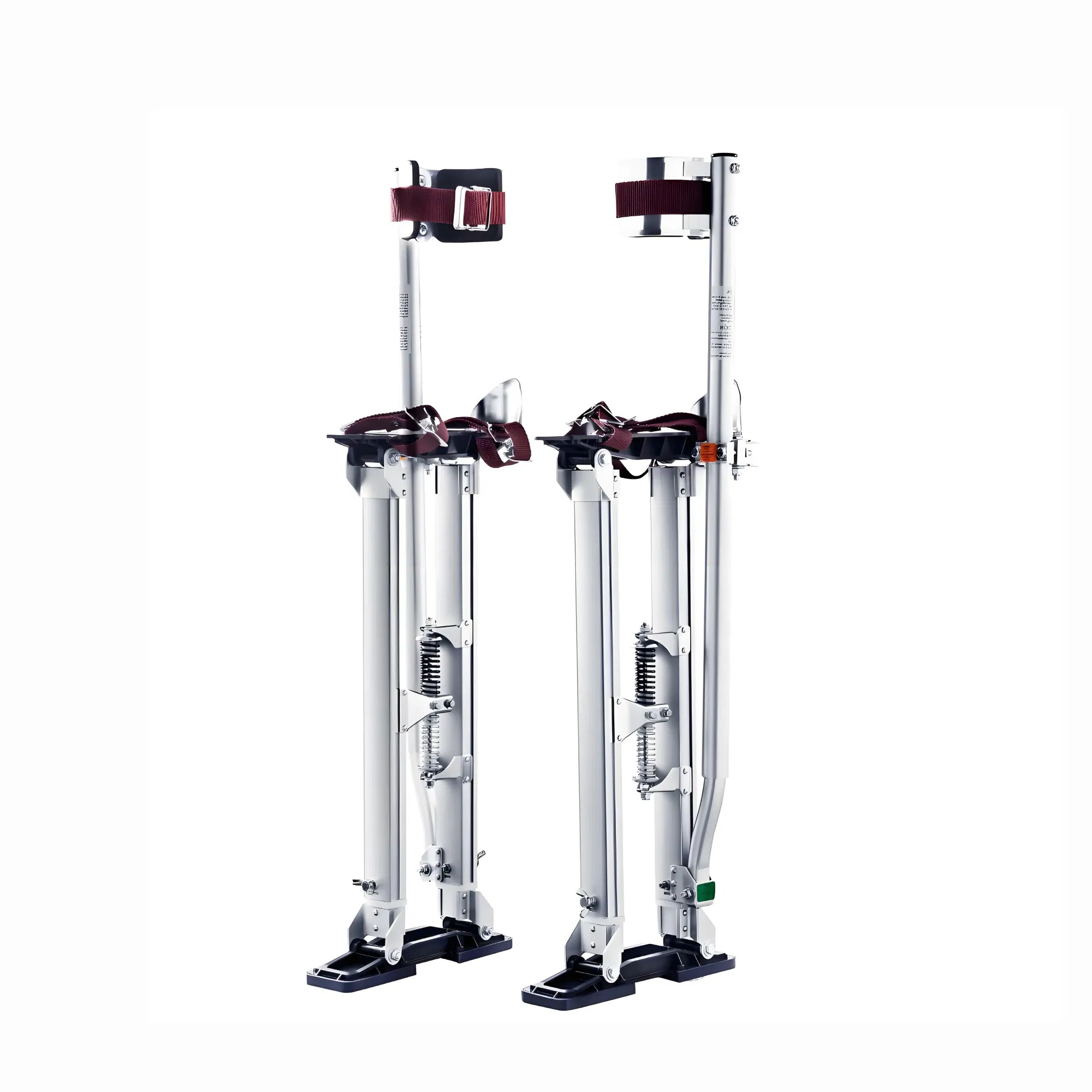 24''-40'' Adjustable Drywall Stilts with Protective Knee Pads, Durable Non-slip Work Platform for Painting, Taping & Walking, Silver photo 5