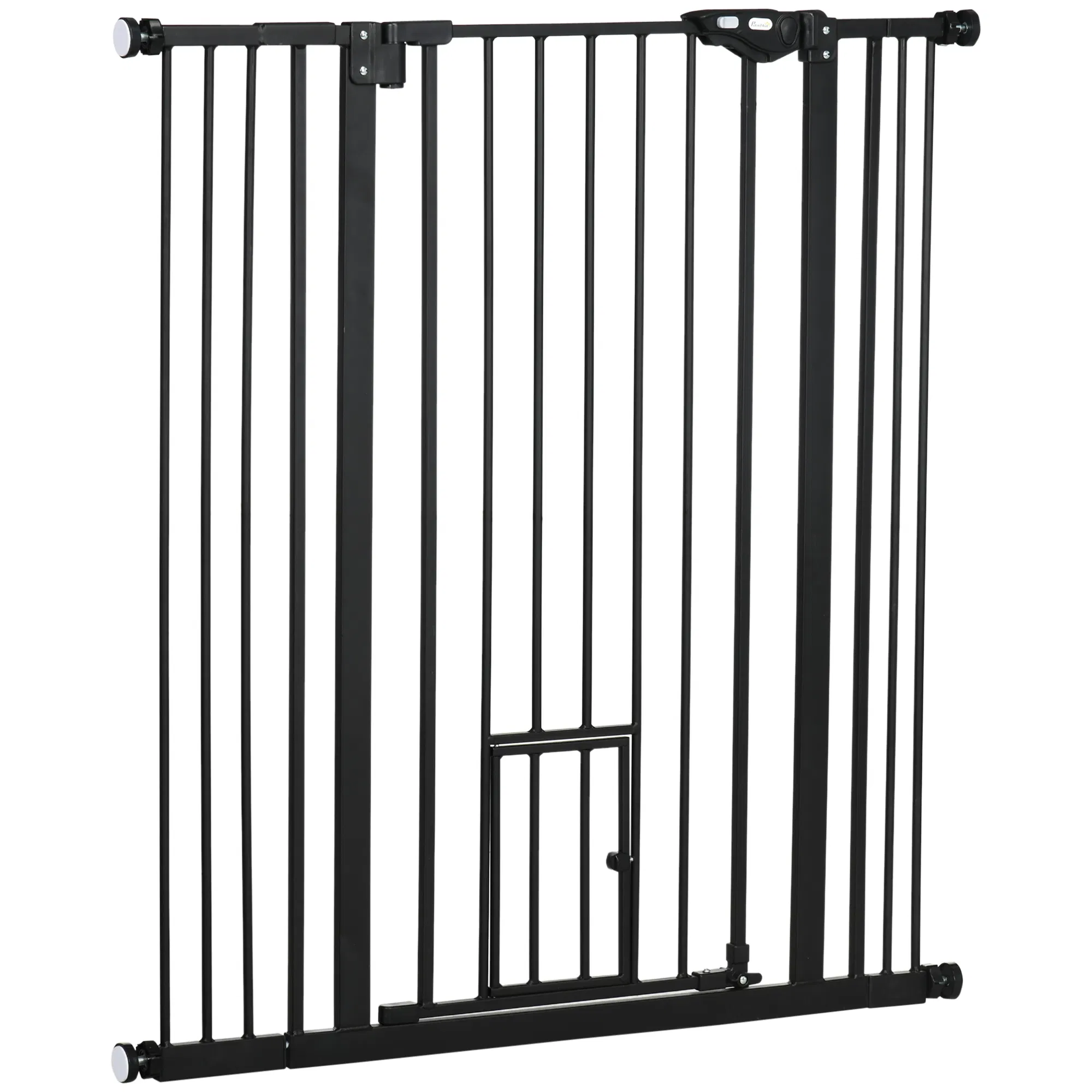 41" Easy Open Indoor Dog Gates for Doorways, House, Stair - Black photo 1