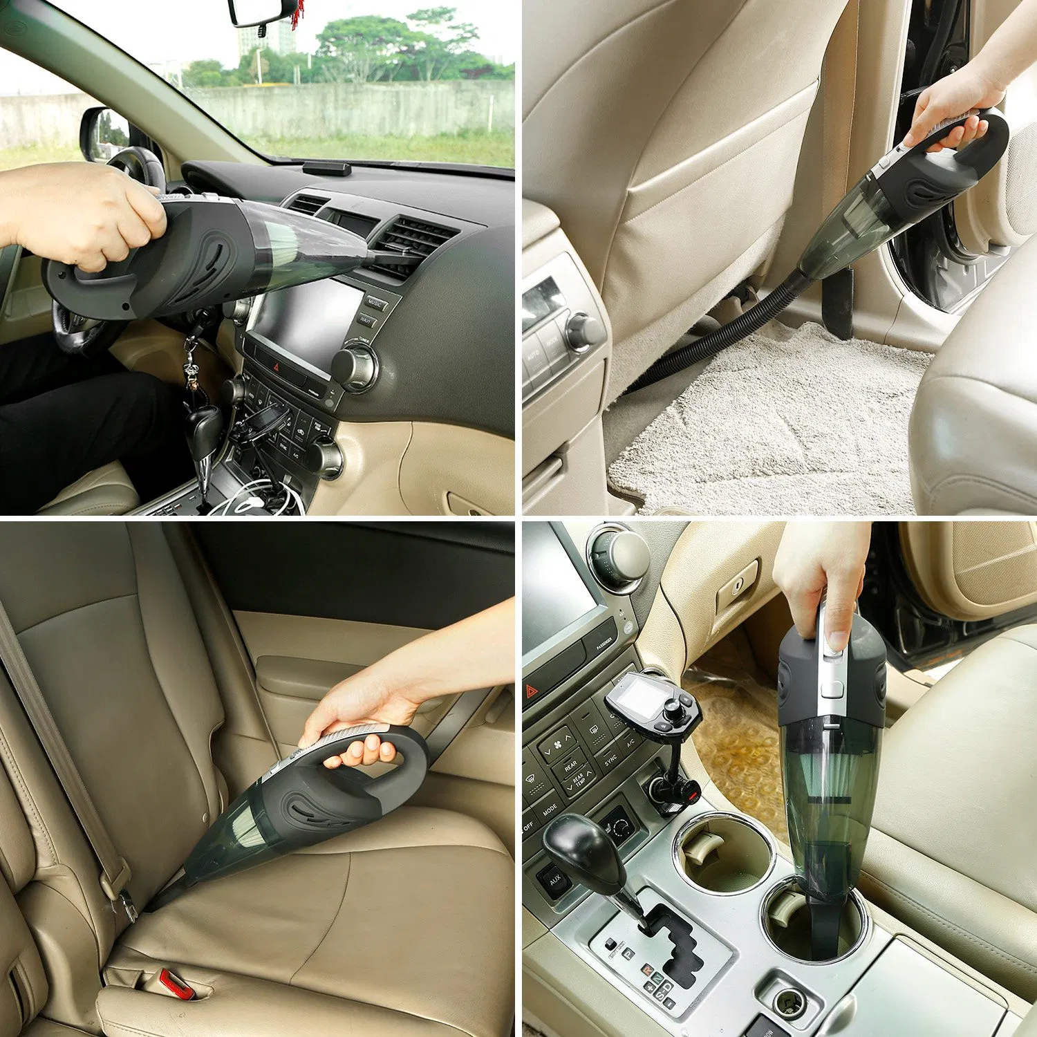 Cordless Handheld Car Vacuum Cleaner, 4800PA Cyclonic Suction 120W Motor, Wet & Dry Use with HEPA Filter, Multi Accessories for Home Car Deep Cleaning photo 3