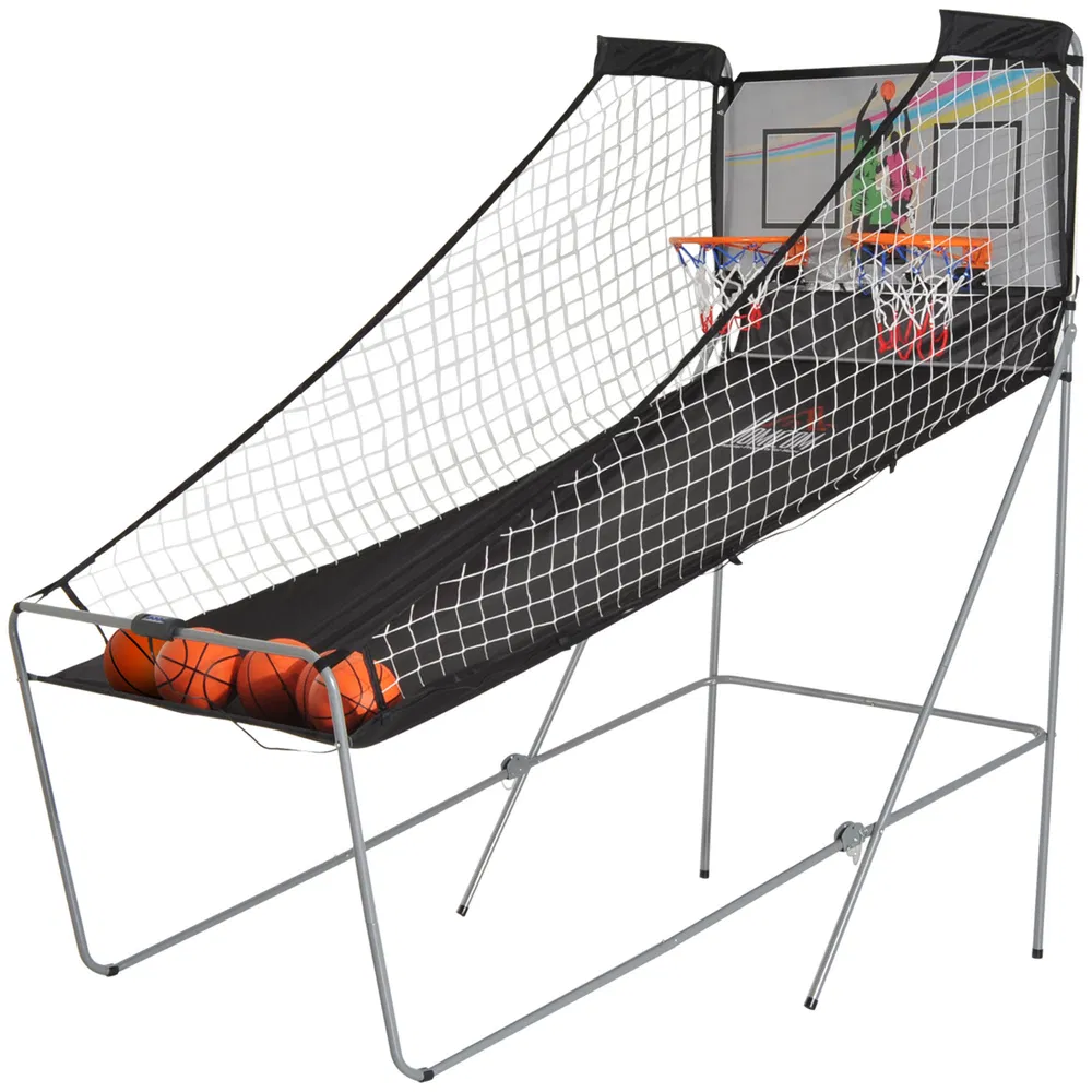 Double Shots Arcade Basketball System Foldable Two Player Basketball photo 7