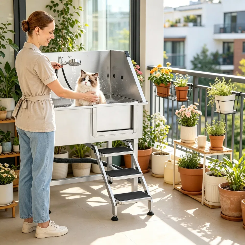 Stainless Steel Dog Washing Station photo 7