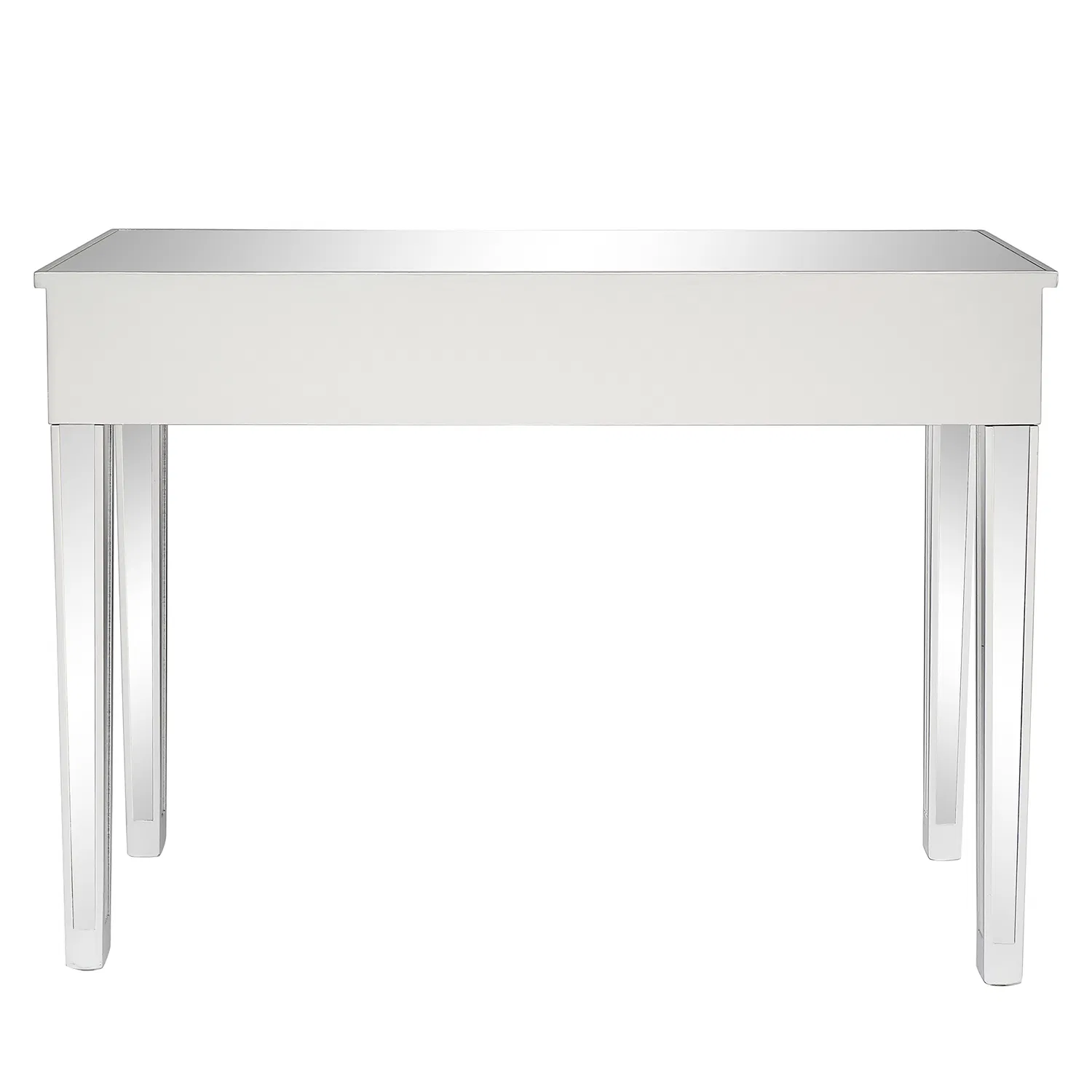 FCH Silver MDF Mirror Surface Broken Glass Three Pumping Computer Desk photo 5