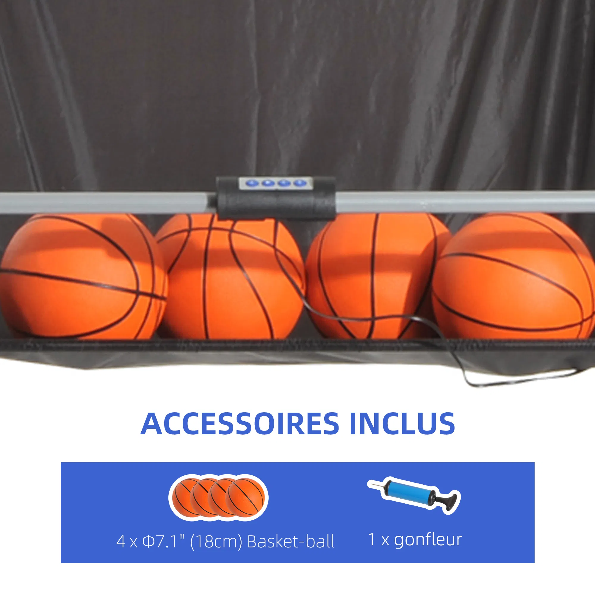 Double Shots Arcade Basketball System Foldable Two Player Basketball photo 5