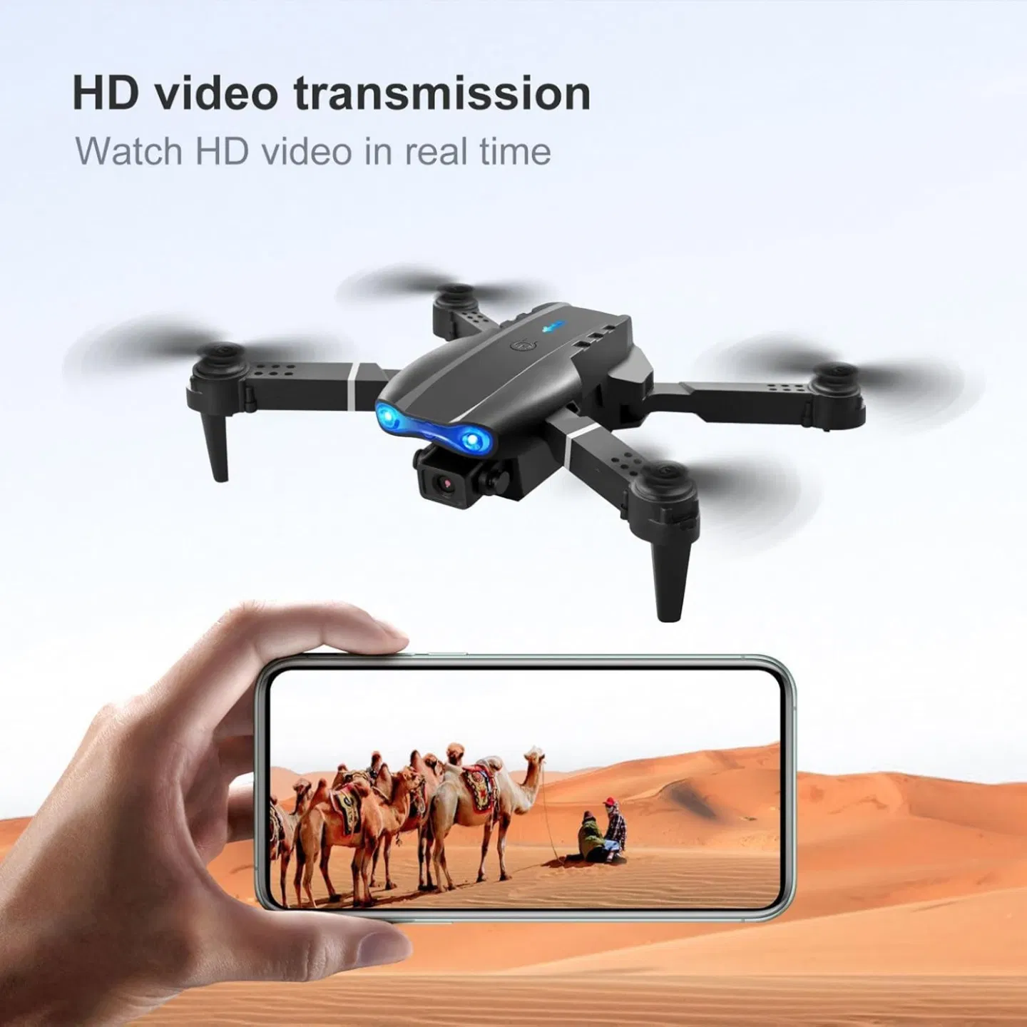 E99 dual-camera aerial photography drone, capable of shooting in high-definition with dual cameras. Equipped with a portable storage bag and a complete set of accessories, it records wonderful moments photo 8
