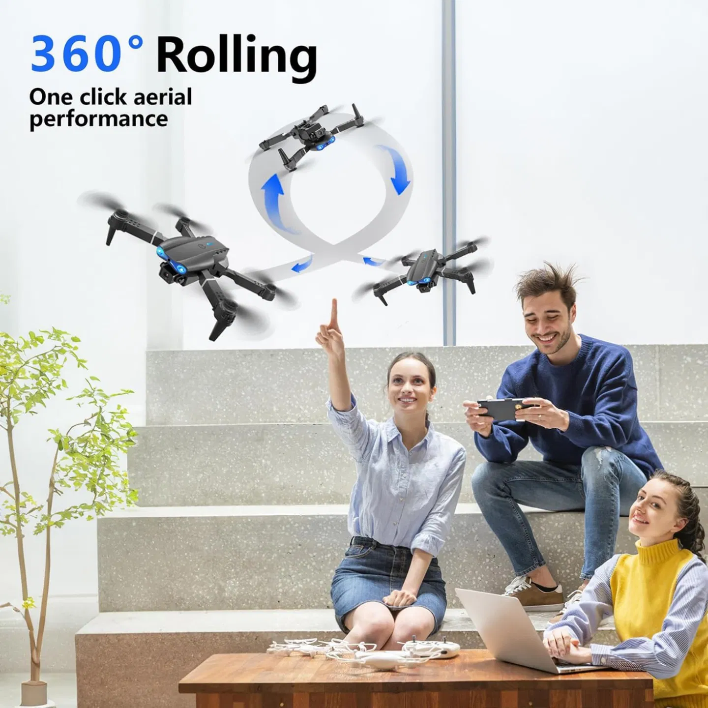 E99 dual-camera aerial photography drone, capable of shooting in high-definition with dual cameras. Equipped with a portable storage bag and a complete set of accessories, it records wonderful moments photo 5