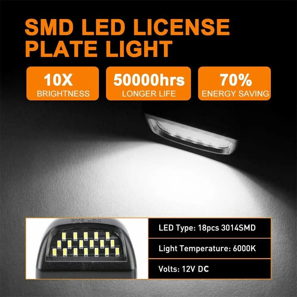 For Chevy Silverado Avalanche 1999-2013 BRIGHT SMD LED License Plate Lights Lamp photo 3
