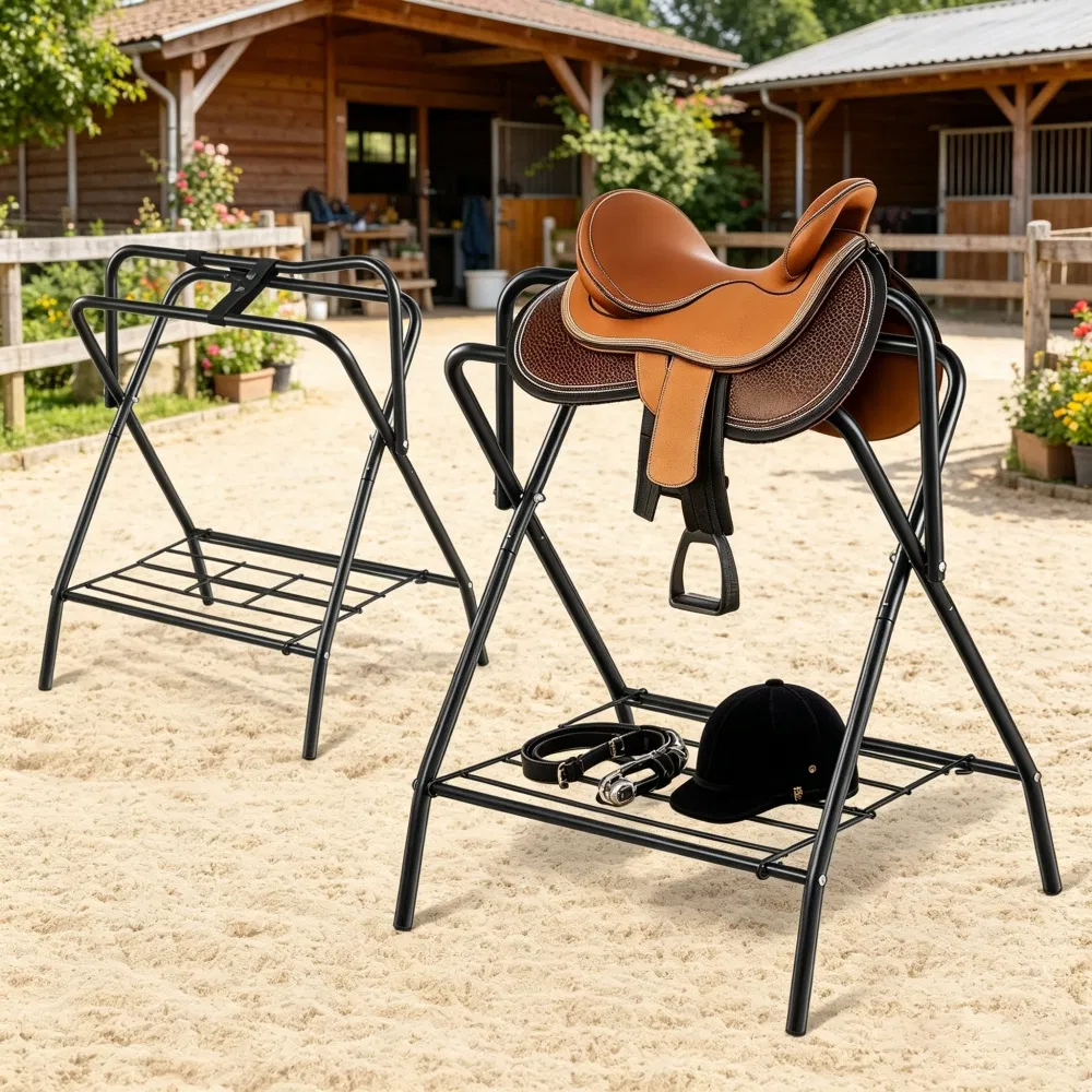 Folding Saddle Rack with Foldable for Garage photo 1